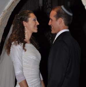 At our wedding in Jerusalem, Israel
