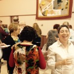Congregants at the AHC enjoying refreshments during the havdallah concert